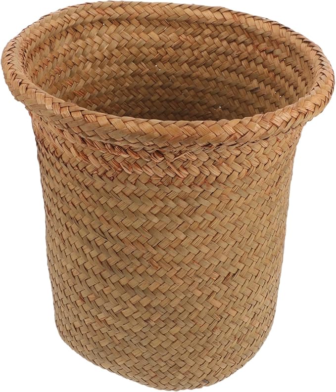 Boho Home Decor Woven Planter Basket Indoor Plant Basket Rustic Woven Flower Pot