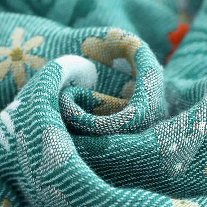 100% Cotton Throw Blankets 60"x80", Versatile Sea World Boho Blankets for All Season,Sofa Couch Beding Livning Throw Blankets Soft Cozy Farmhouse Musin Blanktes Best Gifts for Women