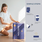 MAXYOYO Japanese Futon Mattress Floor Mattress Sleeping Pad Foldable Bed Roll Up Camping Cushion Floor Lounger Bed Couches and Sofas Couch Topper, Moon and Star, Queen Size