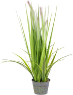 Northlight Artificial Onion Grass in Pot, 24", Green