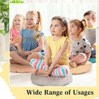 Juexica 8 Pcs Floor Cushions for Kids Floor Pillows Flexible Seating Cushions 3.5'' Thick Flexible Seating Classroom Furniture Meditation Seat Pillows for Home Nursery Yoga Decor(Morandi,Round)