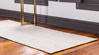 Unique Loom Braided Jute Collection Area Rug - Dhaka (2' 6" x 6' 1" Runner, White)
