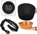 GARDIFE 10 Inch Hanging Planters with Macrame Plant Hanger for Indoor and Outdoor Plants, 2 Pack Large Self Watering Hanging Plant Pot with Basket Flower Pot with Drainage Hole, Black