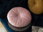 Round Throw Pillow Thickened Seat Cushion Sofa Cushion Meditation Pillow Living Room Window Balcony Decoration Pillow (15.7in, Pink)