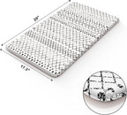 KIMODE Anti Fatigue Kitchen Mats for Floor,17.3" x 29" Black and White Cushioned Kitchen Rugs,Non-Slip Waterproof Wipe Clean Kitchen Sink Standing Mat for Corner Sink,Kitchen Floor