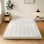 Premium Foam Japanese Futon Floor Mattress Twin Size 39"x 80",100% High Density Foam Comfortable Floor Mattress,3.2" Thicken Foldable Sleeping Pad,Dormitory Tatami Mat,for Adult and Kids (White)