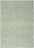 Nourison Home Positano Blue Green 6' x 9' Area Rug - Easy Clean, Non Shedding, Bed Room, Living Room, Dining Room, Kitchen (6' x 9')