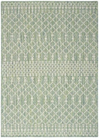 Nourison Home Positano Blue Green 6' x 9' Area Rug - Easy Clean, Non Shedding, Bed Room, Living Room, Dining Room, Kitchen (6' x 9')
