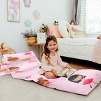 Butterfly Craze Floor Pillow Case - Lounger Support & Guest Bed Setup - Machine Washable Cover for Studio Apartment Essentials - Adjustable Floor Seating for Kids & Adults - Queen, Pink Ballerina