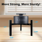 4 Pcs Mini 3Legs Adjustable Metal Plant Stand for 5"-10" Plant Pot – Indoor & Outdoor (Black, 4 Pcs)
