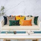 Yangest Orange Yellow Throw Pillow Cover Wavy Cushion Cover Modern Zippered Rectangular Pillowcase for Sofa Couch Bedroom Living Room Home, 12x20 Inch