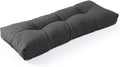 SUNROX LokGrip Non Slip Tufted Memory Foam Bench Cushion, FadeShield Water Resistant Durable Thicken Outdoor/Indoor Bench Seat Pads 42x16x4 inch, Midnight