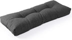 SUNROX LokGrip Non Slip Tufted Memory Foam Bench Cushion, FadeShield Water Resistant Durable Thicken Outdoor/Indoor Bench Seat Pads 42x16x4 inch, Midnight