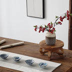 Decorative Corner Planter Wooden Plant Stands Indoor Plant Holder Riser Round Display Stands Farmhouse Display Stool Flower Holder Pedestal Board Pine