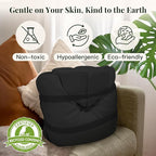 Syrinx Meditation Cushion Set – Zafu Yoga Floor Pillow with Knee Support Pads, Buckwheat Hull Filling, Carry Bag & Zabuton-Style Base