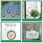 Benvo Hanging Plant Chains Flower Pot Hangers with Clips and Hooks 3 Point Replacement Chain Holders for Baskets Bird Feeders Planters and Other Ornaments (24.8 inch Long)