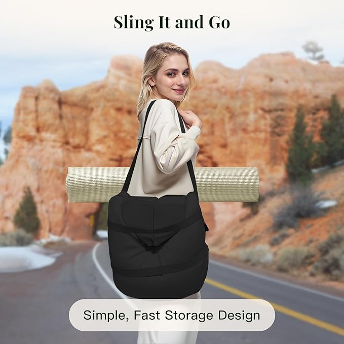 Syrinx Meditation Cushion Set – Zafu Yoga Floor Pillow with Knee Support Pads, Buckwheat Hull Filling, Carry Bag & Zabuton-Style Base