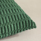 Fancy Homi 4 Packs Green Decorative Throw Pillow Covers 24x24 Inch for Living Room Couch Bed, Holiday Christmas Home Decor Gift, Soft Plush Corduroy Cute Square Accent Cushion Case 60x60 cm