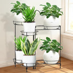 Heavy Duty Metal Plant Stand, Indoor Outdoor Plant Shelf & Rack - 6 Tiers 7 Pots, Plant Holder for Plants/Flowers/Planters, for Living Room Home Corner Patio & Garden