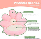 Ditucu Flower Shape Chair Pillow Cute Seat Cushion 21 inch Comfy Lazy Sofa Floor Pillows Dorm Seating for Bedroom Decor Pink