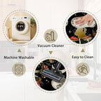 Mushrooms Rugs for Kitchen Floor,Moon Anti Fatigue Mats for Kitchen Floor Non Slip, 2PCS Rubber Kitchen Mat, Washable Cushioned Runner Carpet Rug for Sink Laundry 15.7"×27.5" +15.7"×47" 3.5mm Black