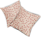 Pink Floral Pillow Covers 24x24 Set of 2 Vintage Rustic Old Style Cute Small Flower Cream Print Decorative Outdoor Pillowcases Farmhouse Throw Cushion Case Decor for Couch Sofa Bed