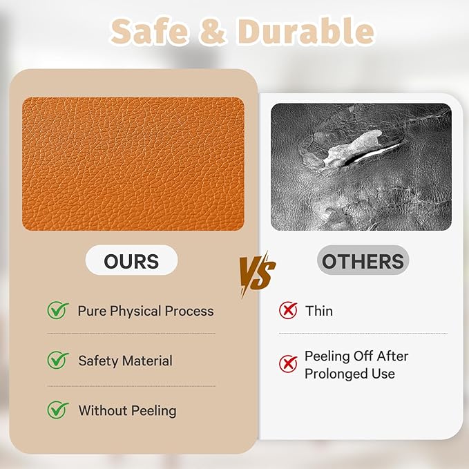 Waterproof Baby Play Mat for Floor Memory Foam 50 * 50 Cushion Playpen Playmat Tummy Time Crawling Mat Nursery Rug Thick Pad Create Soft & Safe Area for Infants,Toddler,Kid,Orange