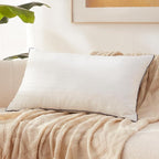 Memory Foam 14 x 22 Inch Throw Pillow Insert, Premium Lumbar Pillow Insert for Decorative Throw Pillow, Living Room, Couch and Sofa, 14 x 22 Inch, White