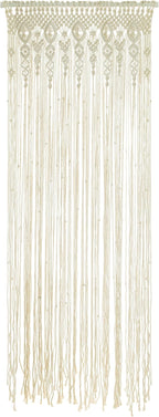 Macrame Door Curtain Bohemian Curtains for Windows Handwoven Boho Wall Hanging for Doorways Room Dividers Bedroom Decor Wedding Tapestry Living Room Farmhouse Cottage 35x70 inch