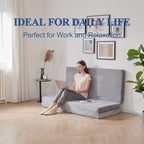 SINWEEK 4" Twin Memory Foam Folding Mattress with Storage Bag - Foldable Trifold Floor Bed Topper, CertiPUR-US Certified Guest Sleeping Pad, Machine Washable Cover