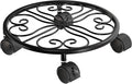 10.24" Plant Stand with Wheels - 1 Pack Plant Caddy, 360 °Rotatable and Lockable Plant Rollers, Easy to Move, Plant Dolly for Plant Wine Barrels Heavy Objects.