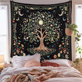60" x 80" Large Tree of Life Tapestry Wall Hangings Botanical Floral Wall Tapestry for Bedroom Aesthetic Bohemian Tapestries for Living Room Decor Nature Flower Tapestries Fabric Wall Hanging