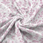 Floral Fuzzy Blanket Pink Floral Throw Blanket, Botanical Flowers Blankets, Soft, Flannel, Warm, Boho Flowers Bed Blankets All Season for Couch Bedroom Living Room 60X90 Inch