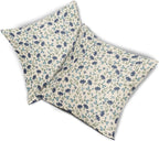 Green Teal Navy Blue Floral Pillow Covers 16x16 Set of 2 Vintage Rustic Old Style Cute Small Flower Print Decorative Outdoor Pillowcases Farmhouse Throw Cushion Case Decor for Couch Sofa Bed