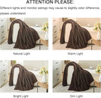 lifein Throw Blanket for Couch-Dark Brown Boho Throw Blanket, Soft Fleece Plush Lightweight Blankets&Throws for All Seasons, Fuzzy Decorative Blankets for Livingroom Bed Sofa Chair (50x60, Dark Brown)