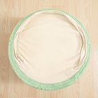 Asuprui Pouf Ottoman Foot Rest – Plush Round All-in-one Foam Stool for Cozy Lounging, Floor Pouf & Chic Decor (Sage Green)