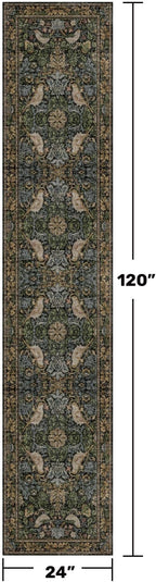 Extra Long Runner Rugs for Hallways - Farmhouse 2x10 Runners for Kitchen Laundry Room Hall Way, Washable Non Slip Low Pile Forest Animal Rugs