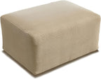 VINGLI Movable Ottoman for Corduroy Cloud Sectional Couches,Khaki