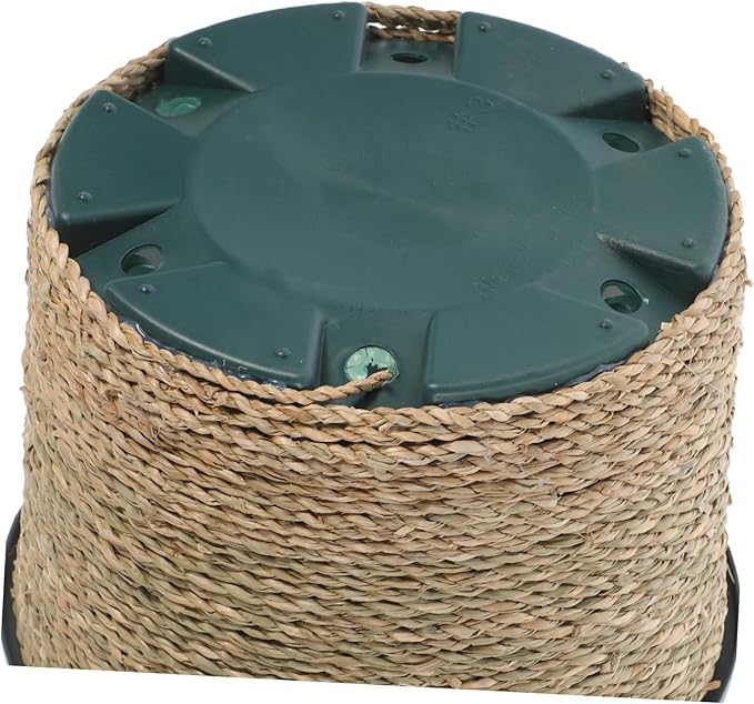 balacoo Straw Decorative Flower Pot Basket Plant Pot Storage for Boho Home Decor
