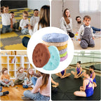 12 Pcs 16 Inch Round Floor Pillows Round Floor Cushions for Kids and Toddlers Flexible Seating Pillows Chair Floor Cushion Reading Cushion for Classroom Home School Playing Supplies(12 Colors)