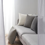 Topfinel Neutral Room Decor Throw Pillows Covers-Multi Gray Combo 20" x 20" Set of 4-Corduroy Modern Grey Living Room Decorative Cushion Case Euro Shams