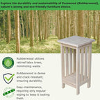 International Concepts Mission Plant Stand, 24-Inch High, Solid Parawood, Unfinished