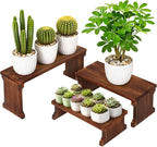3 Tier Table Top Plant Stand, Flower Shelf Holder Rack, 5.9" Wood Display Stand for Window Sill,Desktop,Small Countertop Succulent Stand,Kitchen Spice Rack, Vendor Event Party Dessert Cupcake Stand
