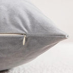 Lumbar Pillow Covers 12x20 Light-Grey: Pack of 2 Cozy Soft Velvet Rectangular Modern Luxury Decorative Throw Pillow Cases for Sofa Couch Living Room Bed Home Decor