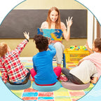 Juexica 3 Pcs Extra Thick Flexible Seating Floor Cushions Assorted Colored Pillow Floor Cushions for Classroom Soft Flexible Seating for Kids Learning Sitting Daycare School Chair (Morandi Colors)