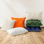 decorUhome Spring Euro Sham Throw Pillow Covers 24x24 Inch Set of 2, Soft Plush Faux Fur Wool Forest Elf Accent Couch Pillow Covers for Modern Farmhouse Bed Sofa Living Room