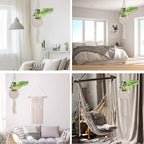 2 Pack 90CM (35inch) Extra Long Macrame Plant Hangers, up to 8 inch Pot Hanging Planter with Patterns, Premium Cotton Rope Crochet Boho Hanging Planter Basket for Indoor & Outdoor Plants(Off-white)
