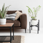 Wood 11.9" x 12.5" Plant Stand Indoor Outdoor, Wooden Single Floor Plant Pot Holder, Natural Plant Stand, Assembly Required (Excluding Potted Plants)