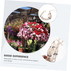 VICASKY Bohemian Wood Beads Hanging Planter Basket with Tassel Woven Cotton Rope Plant Hanger for Indoor Outdoor Flower Pot Holder Stylish Wall Mount Decor for Patio