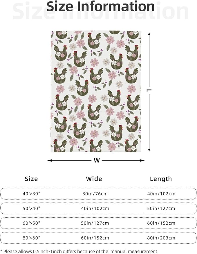 Easter Chicken Throw Blanket, 320gsm Fluffy Cozy Soft Warm Plush Lightweight Decorative Blanket Gifts for Women Men Girls Boys Kids Baby, Blankets Quilt for Bed Sofa Chair Couch (80"x60")